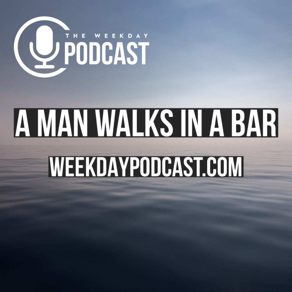 A Man Walks in a Bar Image